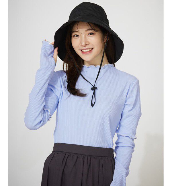 ANY SIS「【UVカット・洗える】シャインカット ハット」|ハット|ブラック