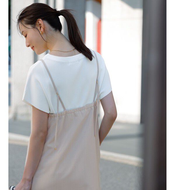 ANY SIS「【接触冷感・速乾・UVカット・洗える】スイートクール キャミワンピース」|ワンピース|