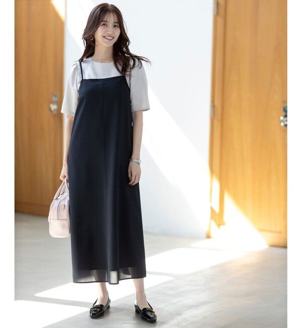 ANY SIS「【接触冷感・速乾・UVカット・洗える】スイートクール キャミワンピース」|ワンピース|