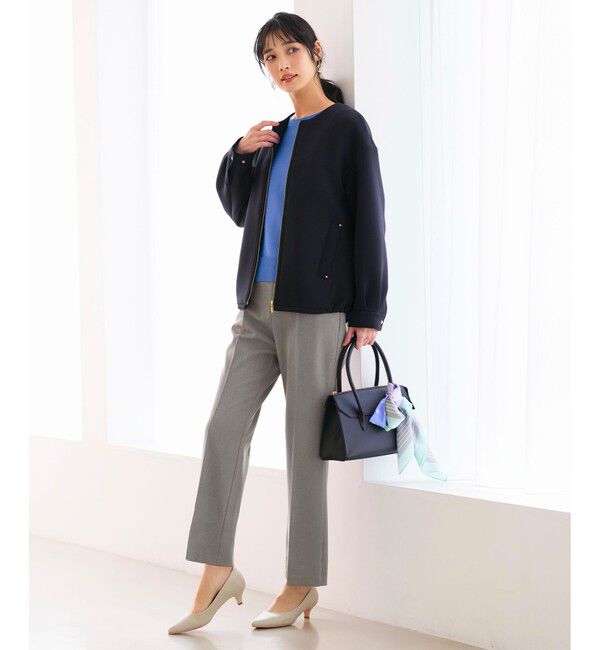 ANY SIS「褒めらレディストレッチ セミフレア テーパードパンツ」|その他|