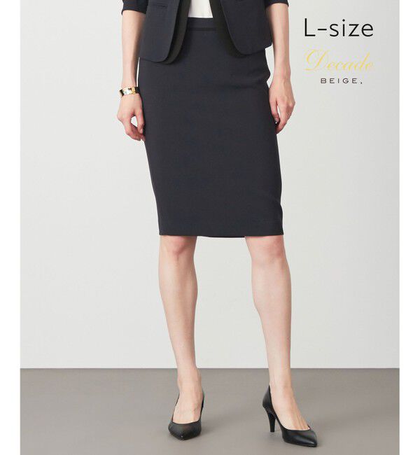 BEIGE,「【L-size】CINDY / タイトスカート」|スカート|Navy&times;Black