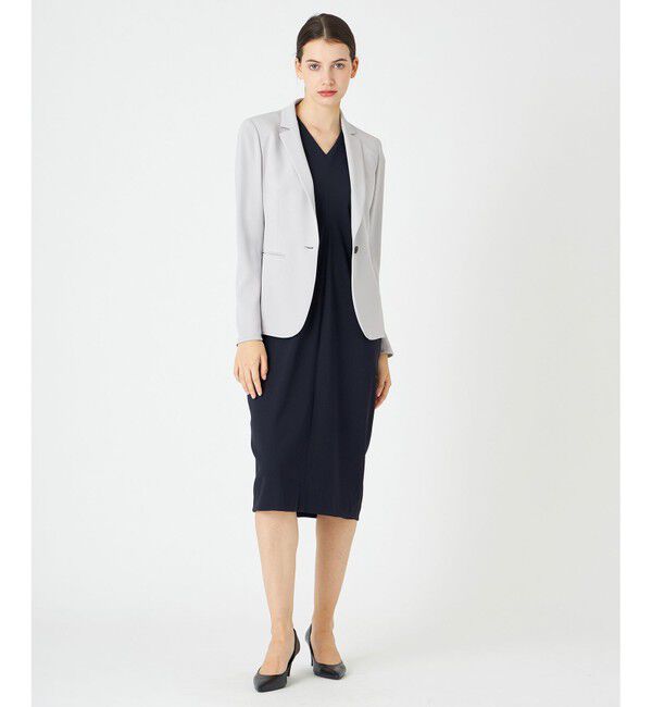 BEIGE,「【L-size】CINDY / Vネックドレス」|ワンピース|