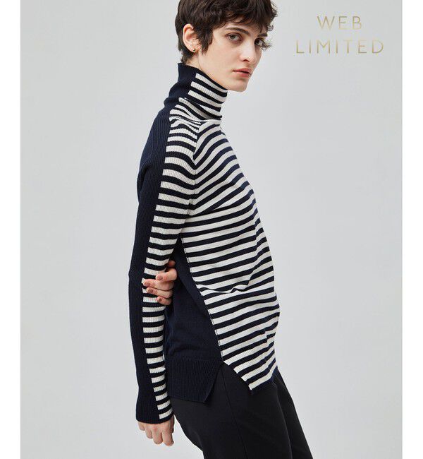 BEIGE,「【洗える】LA MONNAIE / タートルネックニット」|ニット・セーター|Navy&times;Ecru