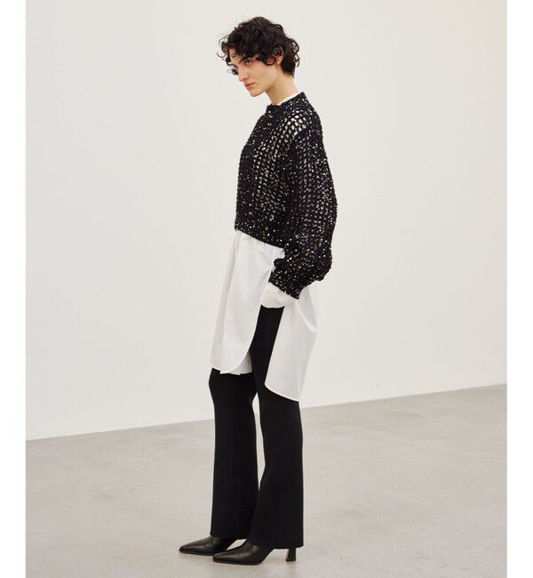 BEIGE,「【洗える】BARQUIER / スパンコールニット」|ニット・セーター|