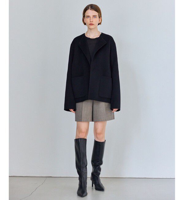 BEIGE,「【WEB限定】VERDUN / ウールリバーショートコート」|その他|