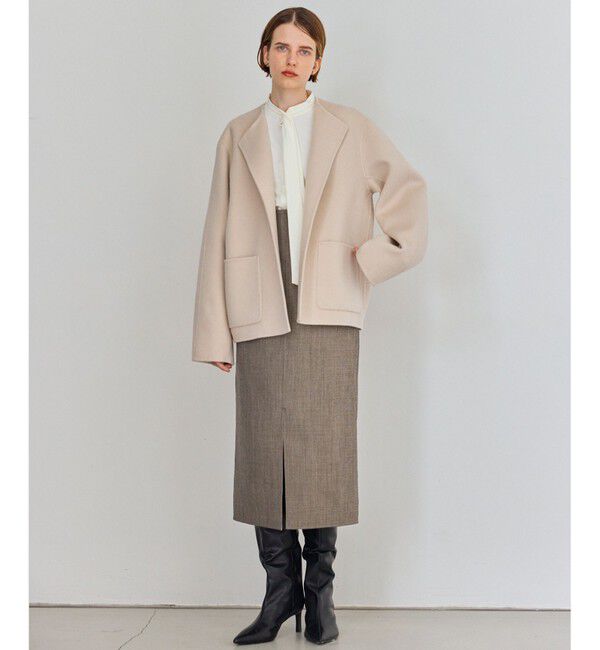 BEIGE,「【WEB限定】VERDUN / ウールリバーショートコート」|その他|