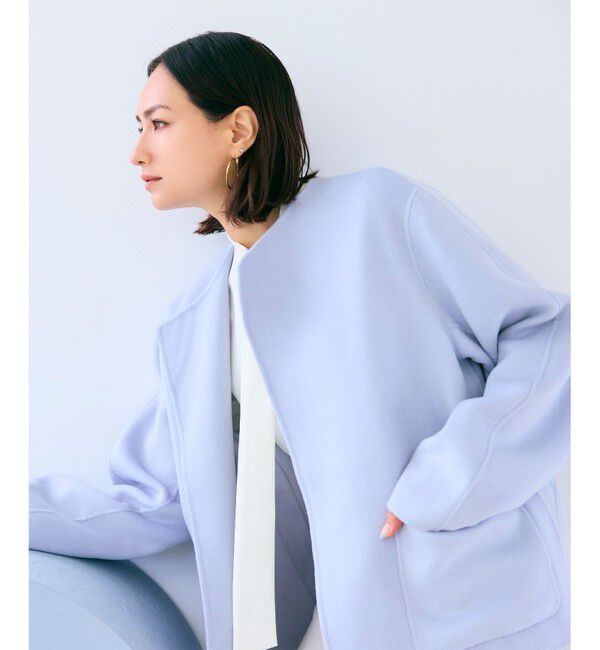 BEIGE,「【WEB限定】VERDUN / ウールリバーショートコート」|その他|