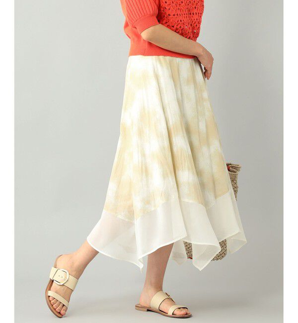 GRACE CONTINENTAL「タイダイプリントフレアスカート」|スカート|