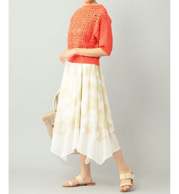 GRACE CONTINENTAL「タイダイプリントフレアスカート」|スカート|