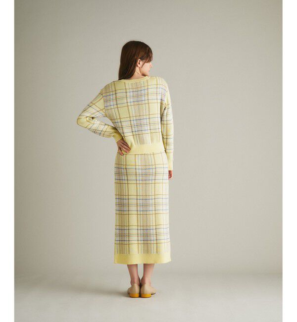  「チェックニットトップ」|ニット・セーター|