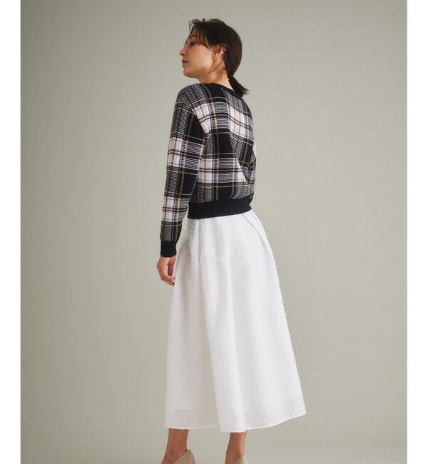  「チェックニットトップ」|ニット・セーター|