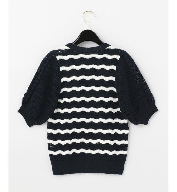 GRACE CONTINENTAL「クロシェスリーブニットトップ」|ニット・セーター|