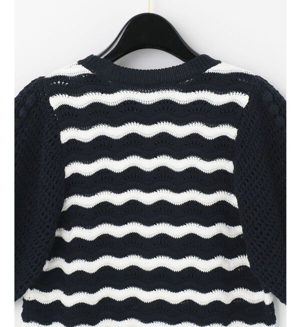 GRACE CONTINENTAL「クロシェスリーブニットトップ」|ニット・セーター|