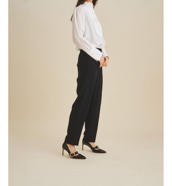  「ダブルクロステーパーパンツ」|その他|ブラック