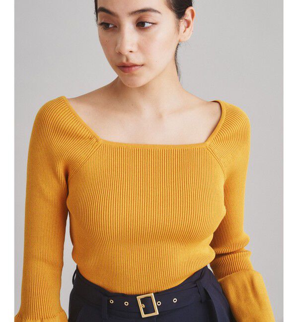  「ベルスリーブニットトップ」|ニット・セーター|