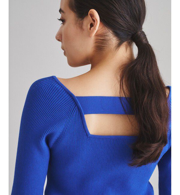  「ベルスリーブニットトップ」|ニット・セーター|