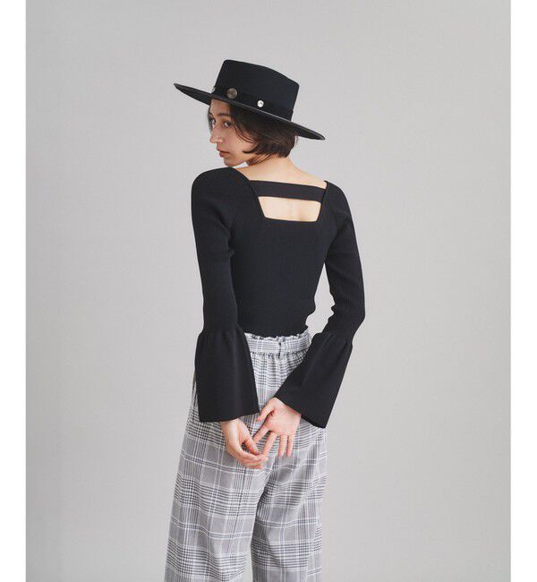  「ベルスリーブニットトップ」|ニット・セーター|