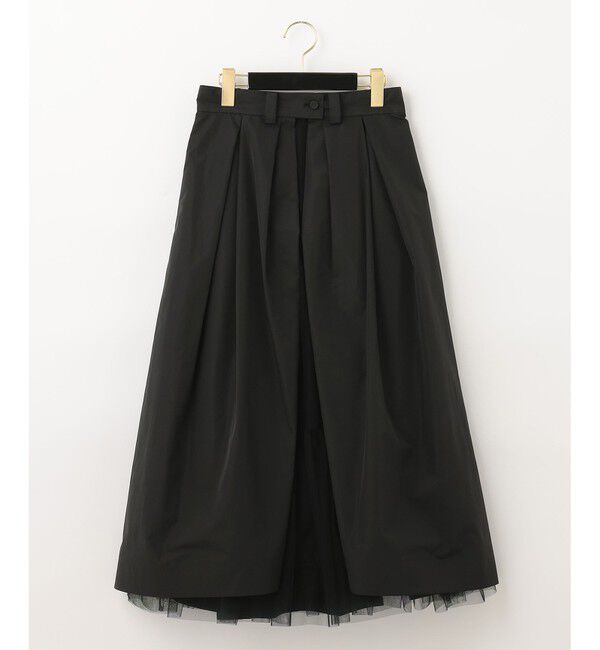 Grace Class「ブラックタフタオーバースカート」|スカート|