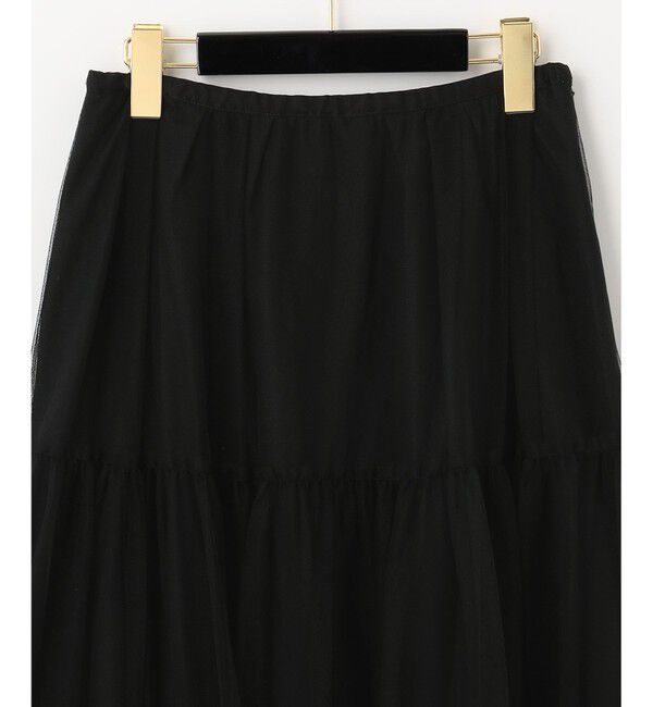 Grace Class「ブラックタフタオーバースカート」|スカート|