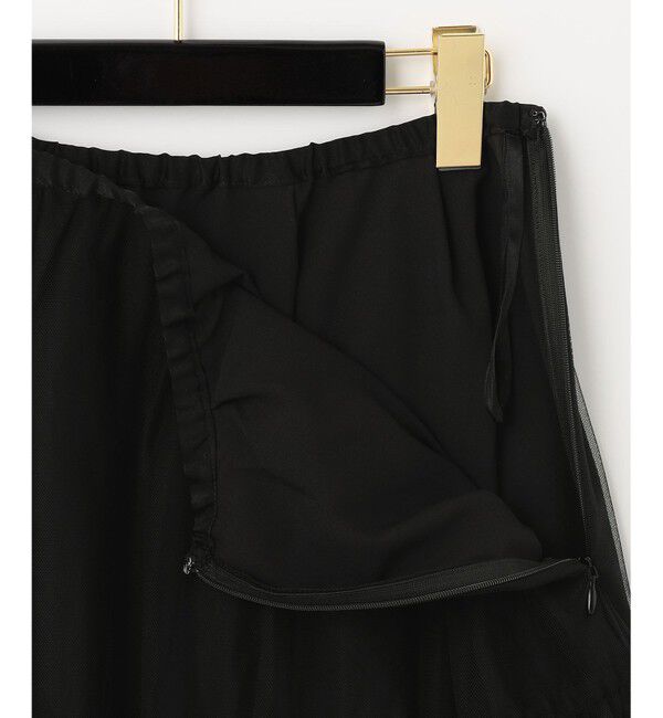 Grace Class「ブラックタフタオーバースカート」|スカート|