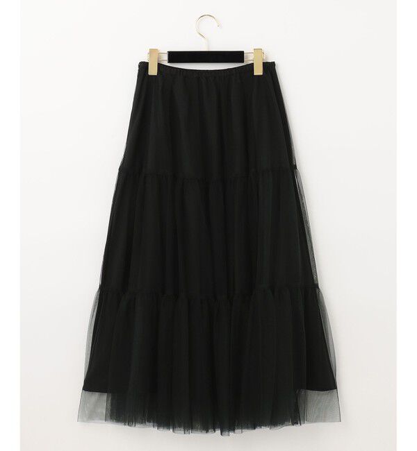 Grace Class「ブラックタフタオーバースカート」|スカート|