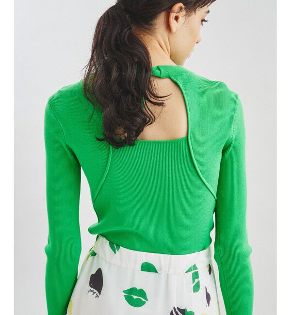  「バックシャンニットトップ」|ニット・セーター|