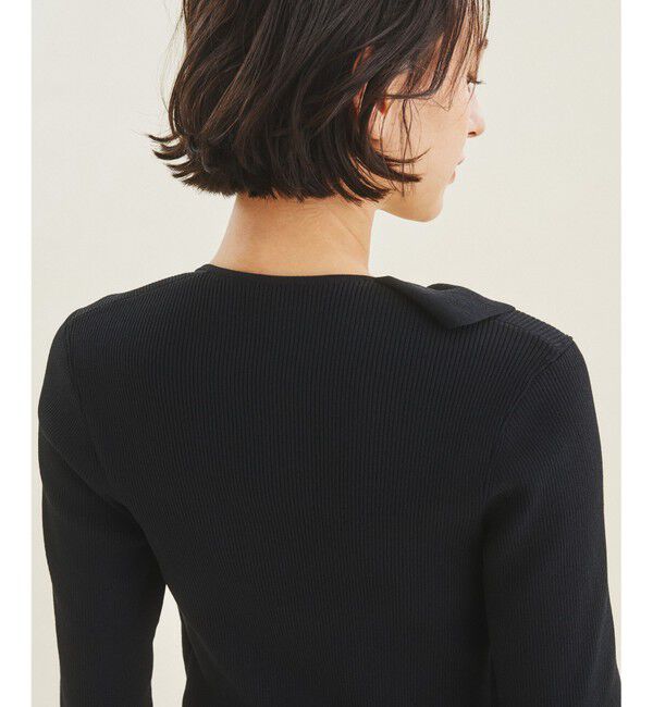  「サイドフリルリブニットトップ」|ニット・セーター|