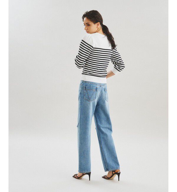 Diagram「ボーダーパフニットトップ」|ニット・セーター|