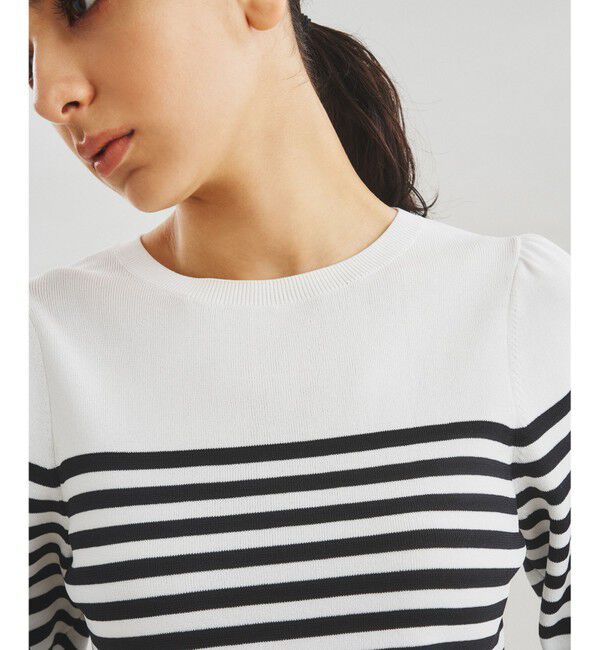 Diagram「ボーダーパフニットトップ」|ニット・セーター|