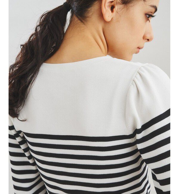 Diagram「ボーダーパフニットトップ」|ニット・セーター|