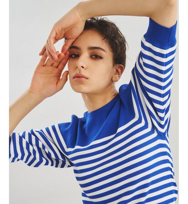 Diagram「ボーダーパフニットトップ」|ニット・セーター|