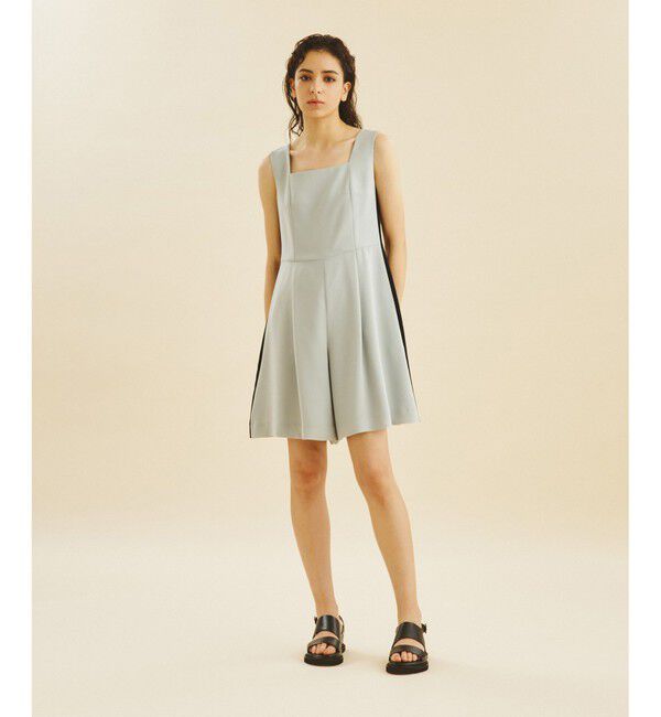 Grace Class「サイドラインショートサロペ」|オールインワン|