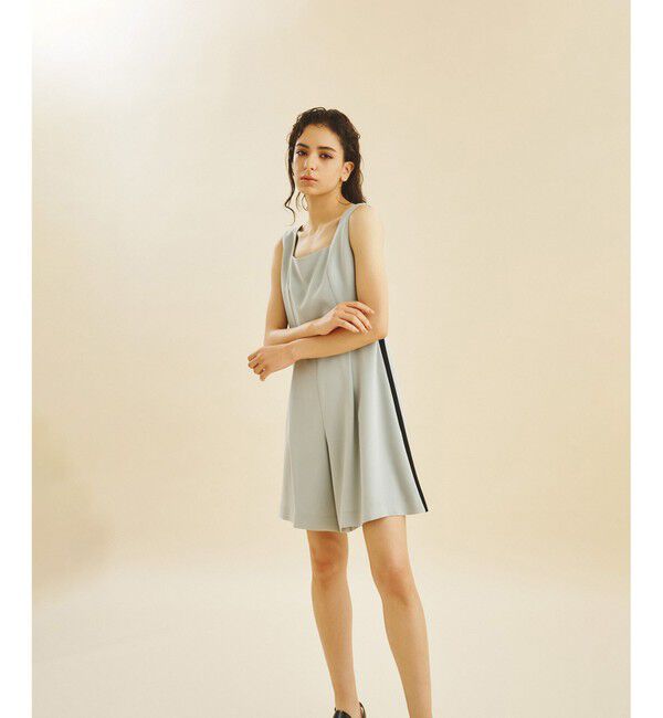 Grace Class「サイドラインショートサロペ」|オールインワン|