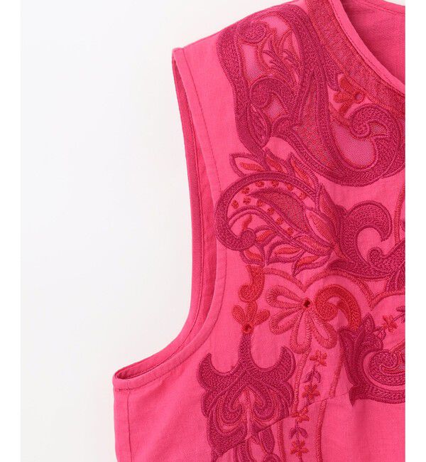 GRACE CONTINENTAL「エスニック刺繍ノースリーブ」|シャツ・ブラウス|