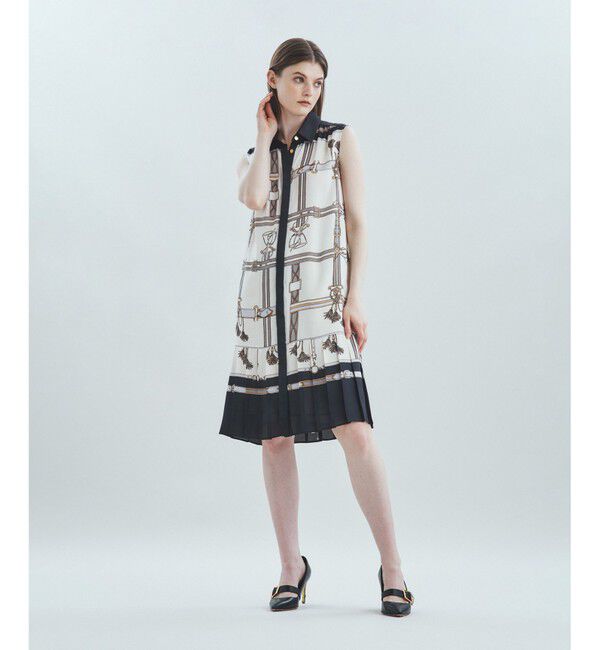  「ベルトモチーフシャツワンピース」|ワンピース|