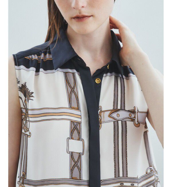  「ベルトモチーフシャツワンピース」|ワンピース|