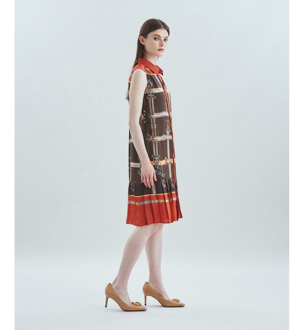  「ベルトモチーフシャツワンピース」|ワンピース|