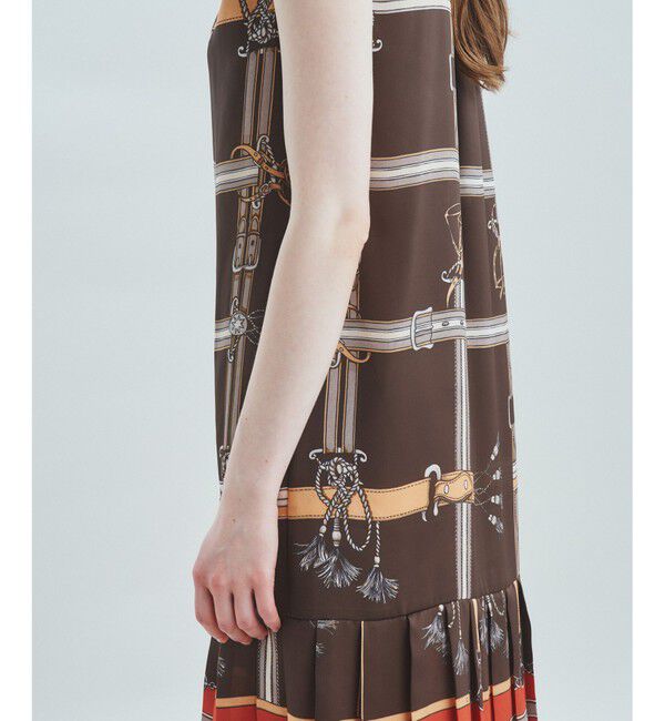  「ベルトモチーフシャツワンピース」|ワンピース|