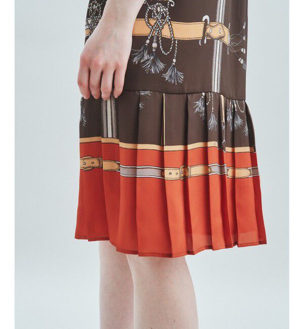  「ベルトモチーフシャツワンピース」|ワンピース|