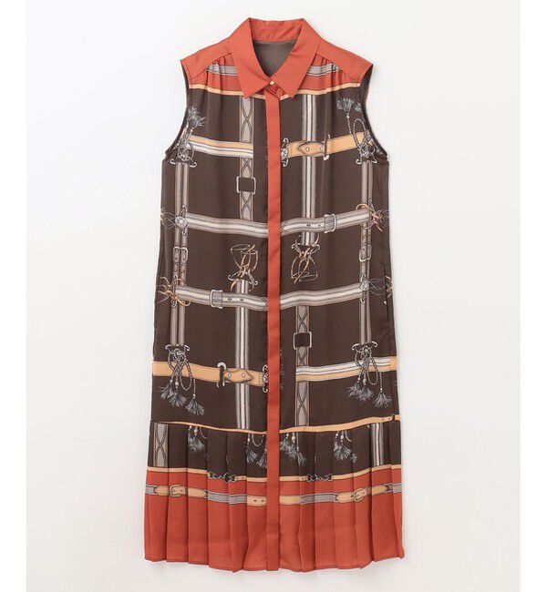  「ベルトモチーフシャツワンピース」|ワンピース|