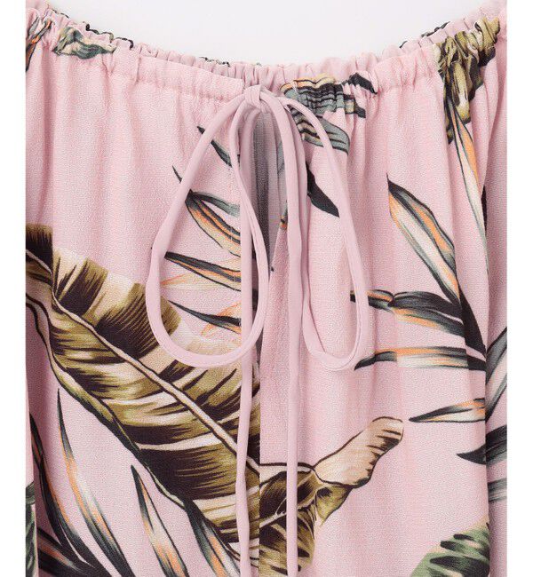 Grace Class「リーフプリントカフタントップ」|シャツ・ブラウス|