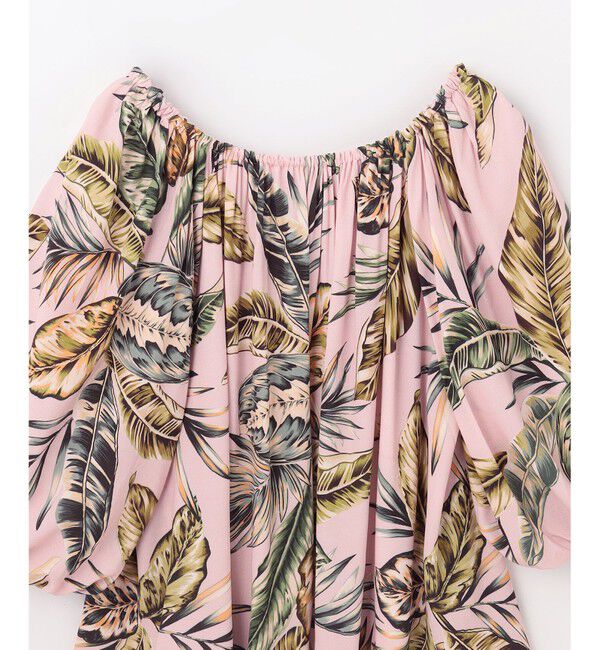 Grace Class「リーフプリントカフタントップ」|シャツ・ブラウス|