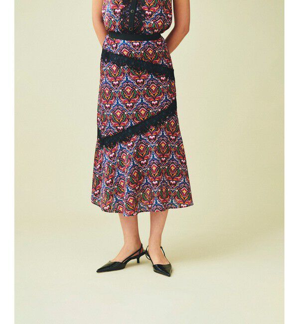 GRACE CONTINENTAL「レース切替マーメイドスカート」|スカート|