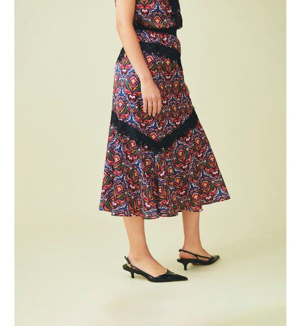 GRACE CONTINENTAL「レース切替マーメイドスカート」|スカート|