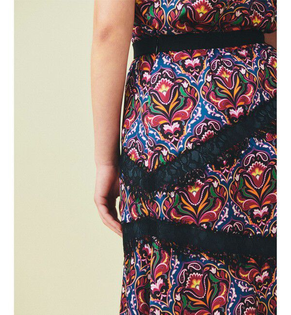 GRACE CONTINENTAL「レース切替マーメイドスカート」|スカート|