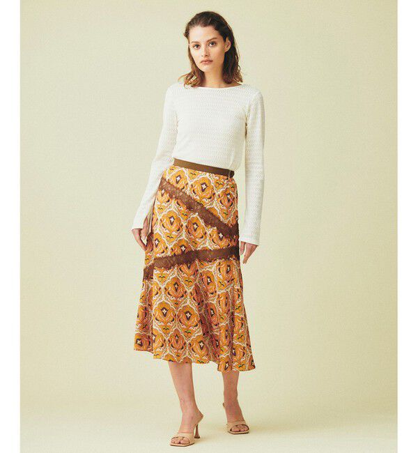 GRACE CONTINENTAL「レース切替マーメイドスカート」|スカート|