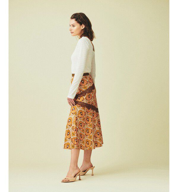 GRACE CONTINENTAL「レース切替マーメイドスカート」|スカート|