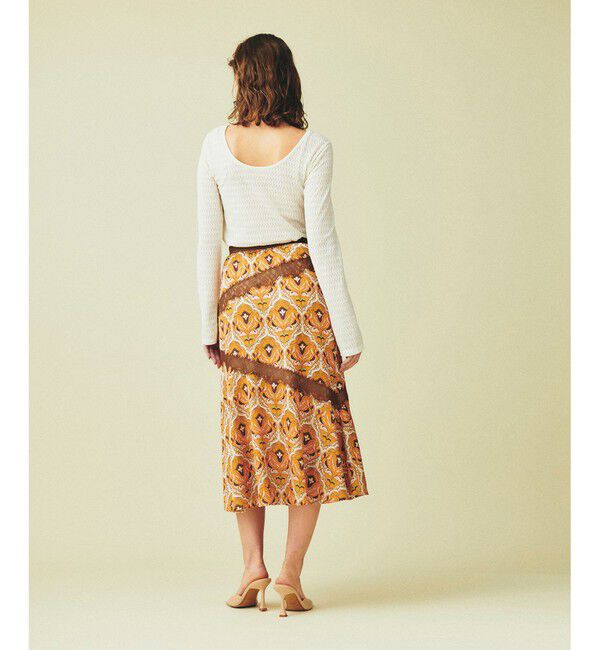 GRACE CONTINENTAL「レース切替マーメイドスカート」|スカート|