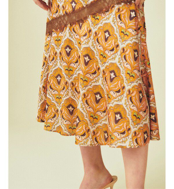 GRACE CONTINENTAL「レース切替マーメイドスカート」|スカート|