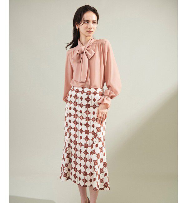 Grace Class「キカフラワースカート」|スカート|ブラウン